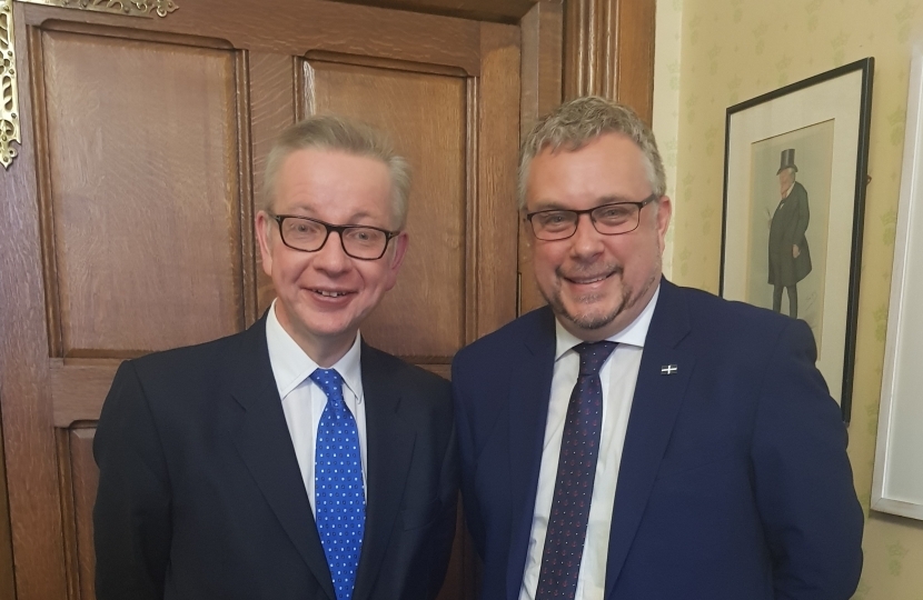 Steve Double MP and Michael Gove MP